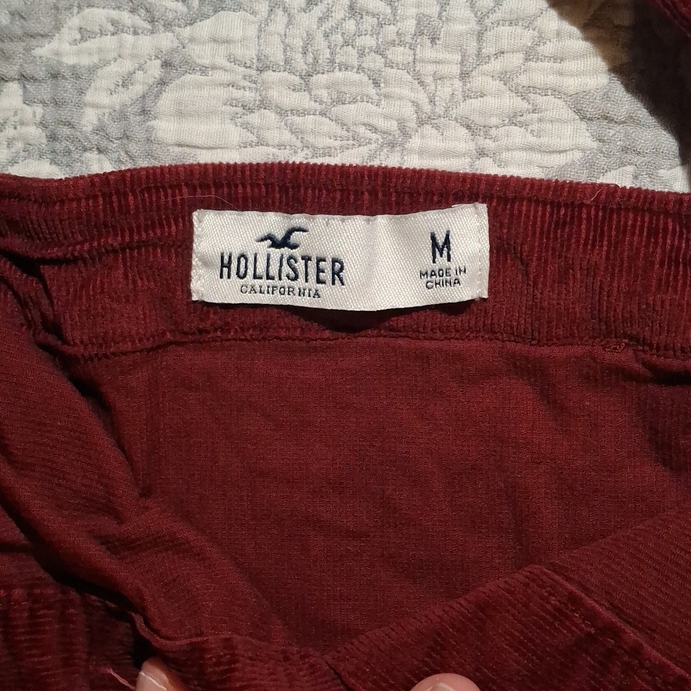 Hollister Burgundy Corduroy Dress - Picture 2 of 3